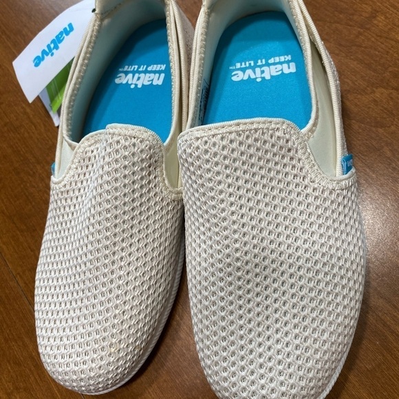 NATIVE New With Tags Cruz Bone White Shell White unisex sneakers lightweight - Picture 5 of 10